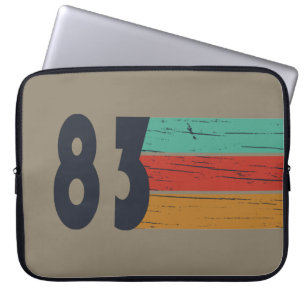 Born in 1983 vintage birthday gift laptop sleeve