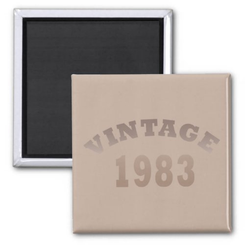 Born in 1983 vintage birthday gift magnet