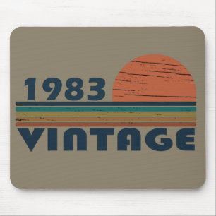 Born in 1983 vintage birthday gift mouse pad