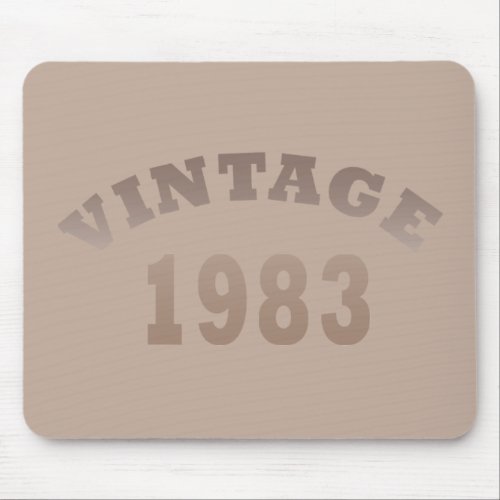 Born in 1983 vintage birthday gift mouse pad