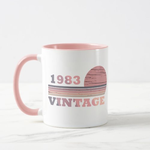 born in 1983 vintage birthday gift mug
