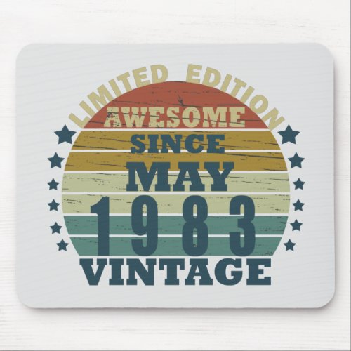 Born in 1983 vintage birthday mouse pad