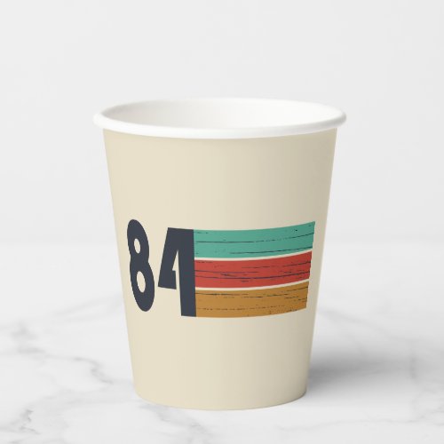 born in 1984 vintage 40th birthday gift paper cups
