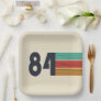 born in 1984 vintage 40th birthday gift paper plates