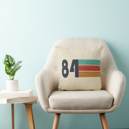 born in 1984 vintage 40th birthday gift throw pillow
