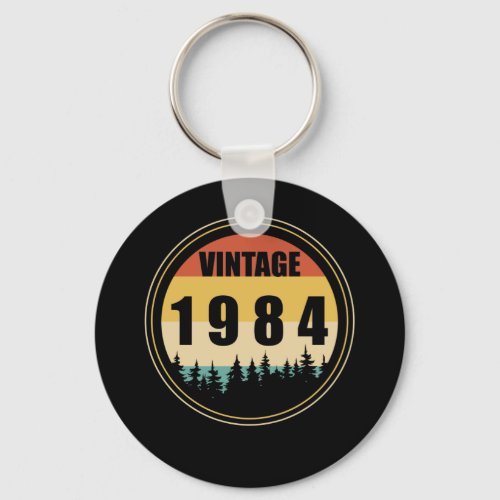 Born In 1984 Vintage Keychain