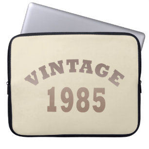 born in 1985 vintage 40th birthday gift laptop sleeve