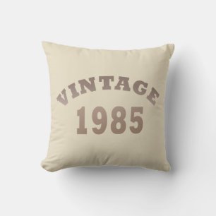 born in 1985 vintage 40th birthday gift throw pillow