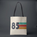 Born in 1985 vintage 40th birthday gift tote bag<br><div class="desc">You can add some originality to your wardrobe collection with this vintage sunset classic birthday graphic design with awesome typography font lettering, which is a great gift idea for men, women, husbands, wives, grandma, and grandpa who will love this one-of-a-kind artwork. The best funny holiday present for your happy birthday...</div>