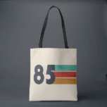 Born in 1985 vintage 40th birthday gift tote bag<br><div class="desc">You can add some originality to your wardrobe collection with this vintage sunset classic birthday graphic design with awesome typography font lettering, which is a great gift idea for men, women, husbands, wives, grandma, and grandpa who will love this one-of-a-kind artwork. The best funny holiday present for your happy birthday...</div>