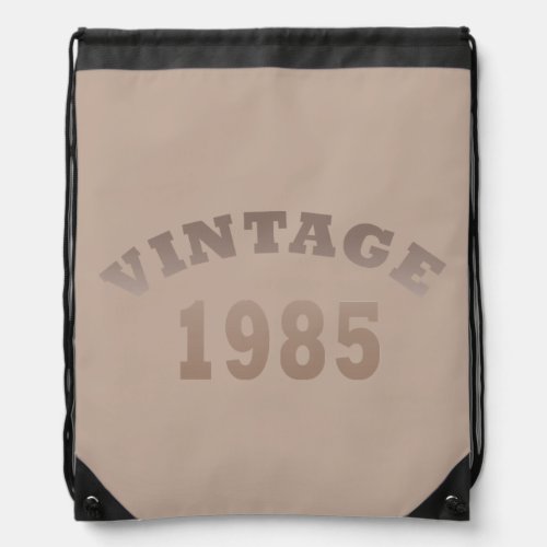 born in 1985 vintage birthday drawstring bag