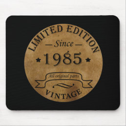 born in 1985 vintage birthday mouse pad