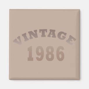 Born in 1986 elegant modern vintage birthday gift magnet