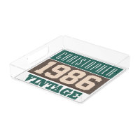 Born in 1986 Personalised Gift Acrylic Tray