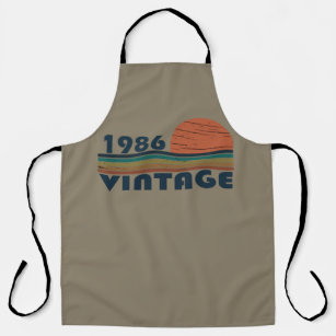 born in 1986 vintage birthday apron