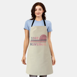 born in 1988 vintage birthday apron
