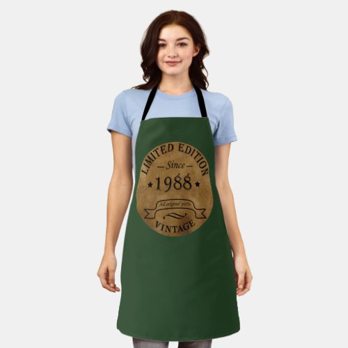 born in 1988 vintage birthday apron