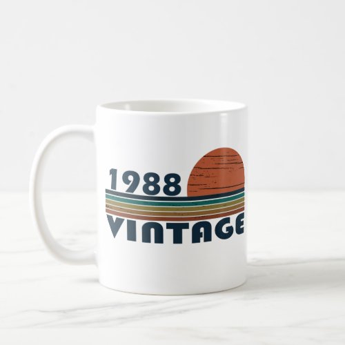 born in 1988 vintage birthday coffee mug