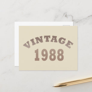born in 1988 vintage birthday gift holiday postcard