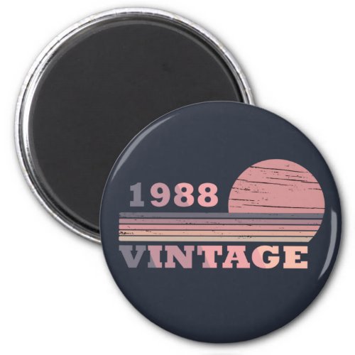 born in 1988 vintage birthday magnet