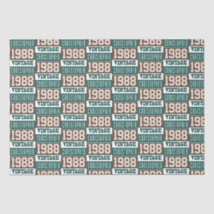 Born in 1988 with Christian Name Tissue Paper