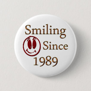 Born in 1989 pinback button