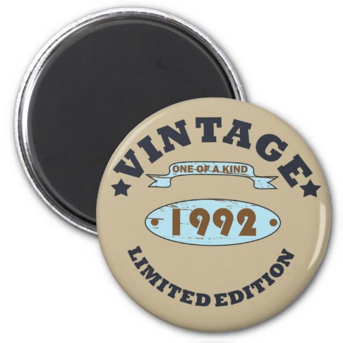 born in 1992 vintage birthday magnet