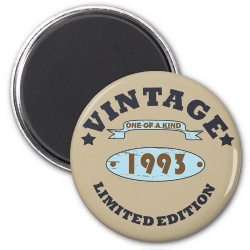 born in 1993 vintage birthday magnet