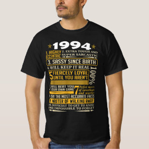 Born in 1994 facts, Born In 1994 Retro Vintage, Ha T-Shirt