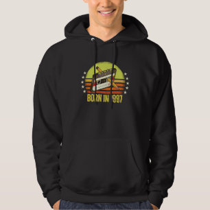 Born in 1997 Retro Vintage Cassette Tape Pencil Re Hoodie