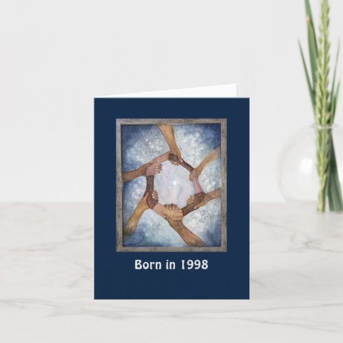 Born in 1998 Birthday fun facts Card