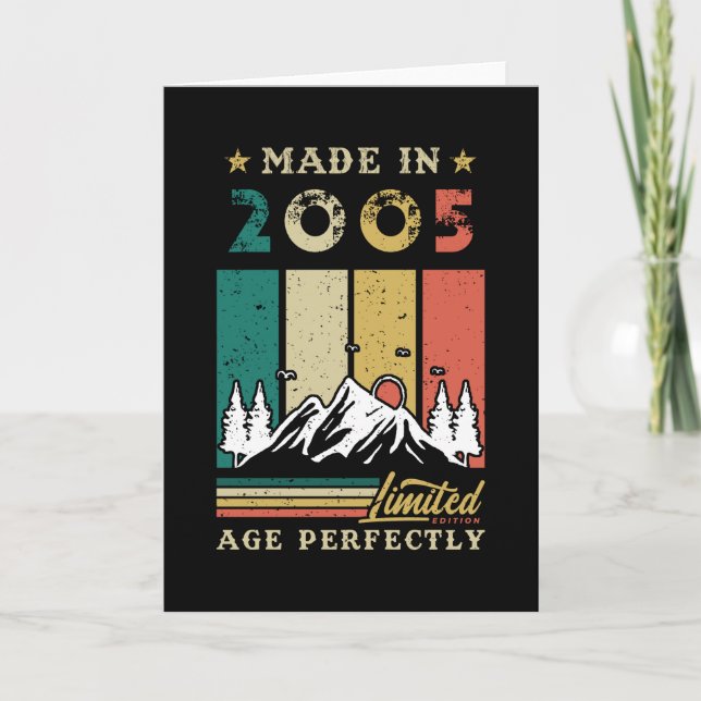 Born In 2005 Birthday Card (Front)