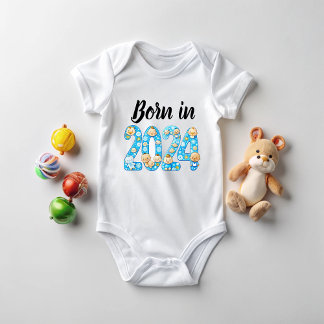Born in 2024 baby bodysuit