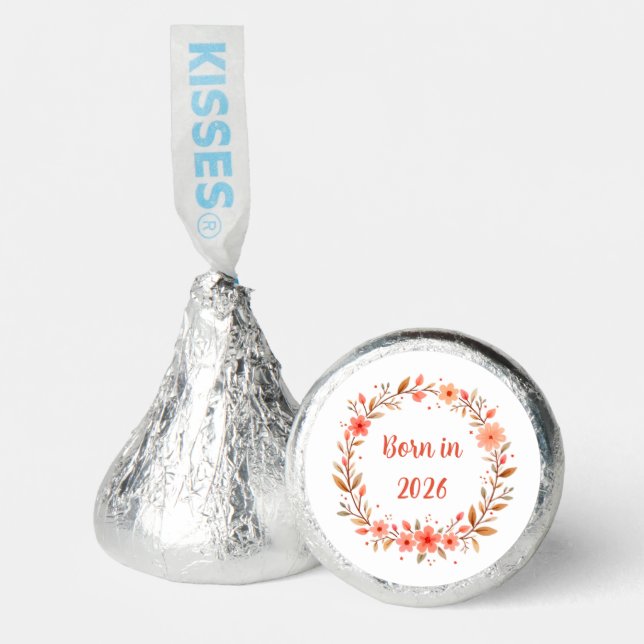 Born in 20xx (Editable Year)  Hershey®'s Kisses® (Front)