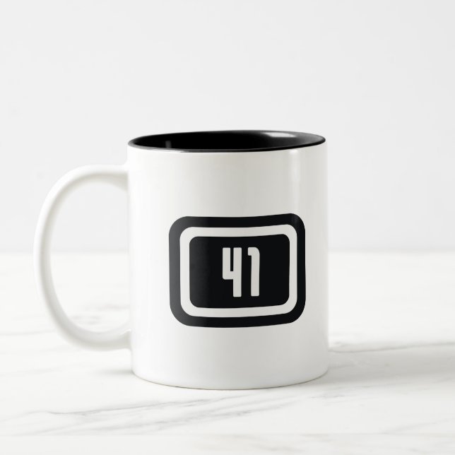 Born in 41 Two-Tone coffee mug (Left)