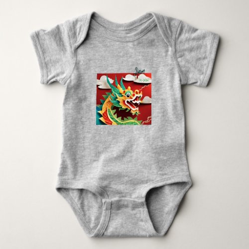 Born in a Dragon Year 2024 personalized Baby BS Baby Bodysuit