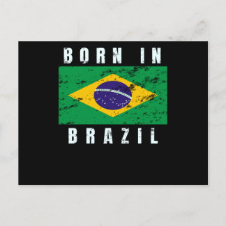 Born in Brazil Postcard