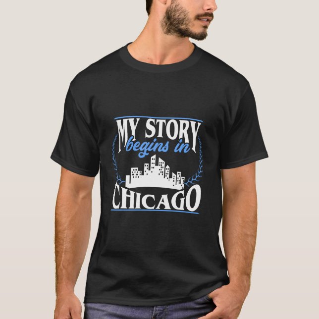 Born In Chicago T-Shirt (Front)