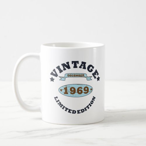 born in december 1969 vintage birthday coffee mug