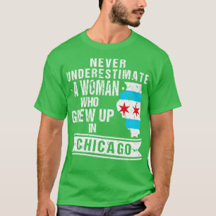 Born in Illinois Flag Chicago T-Shirt