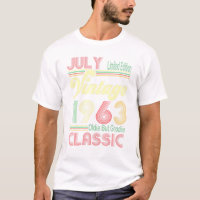 Born In July 1963 Vintage Oldie But Goodie 58th Bi