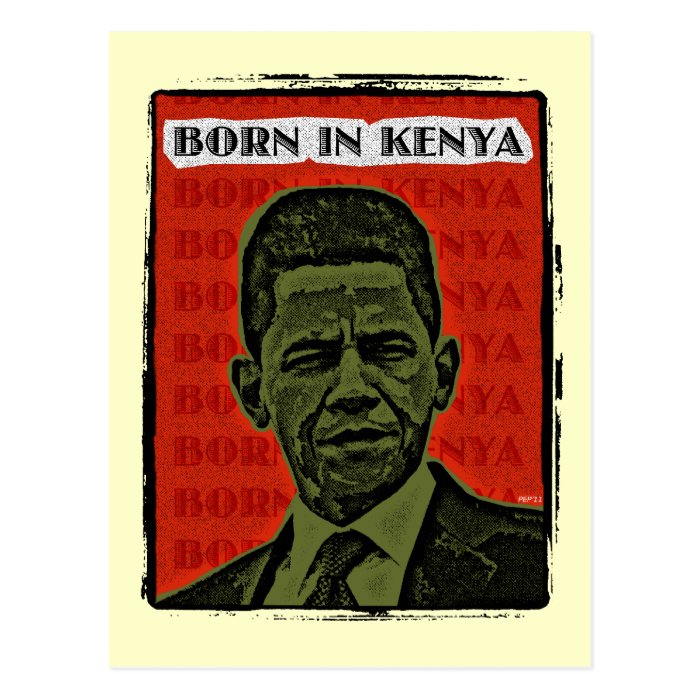 Born In Kenya Postcard