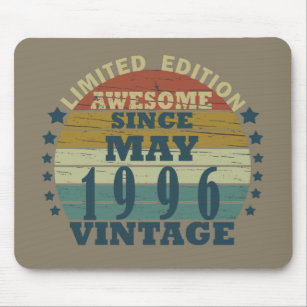 Born in may 1996 vintage birthday mouse pad