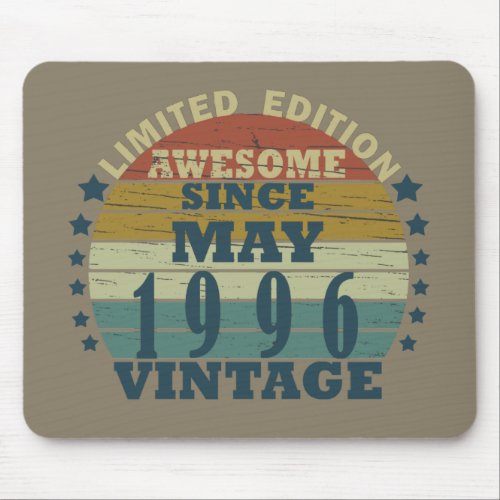 Born in may 1996 vintage birthday mouse pad