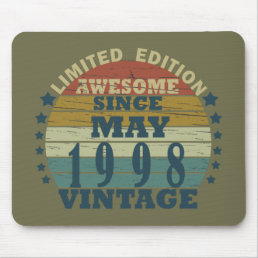Born in may 1998 vintage birthday mouse pad