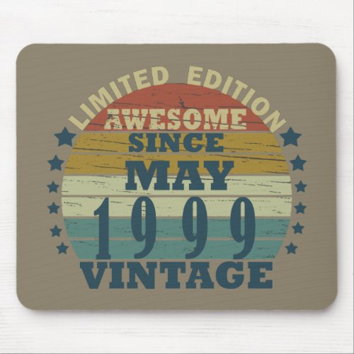 Born in may 1999 vintage birthday mouse pad