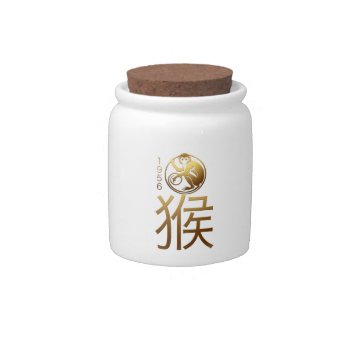 Born In Monkey Year 1956 - Chinese Astrology Candy Jar by 2016_Year_of_Monkey at Zazzle