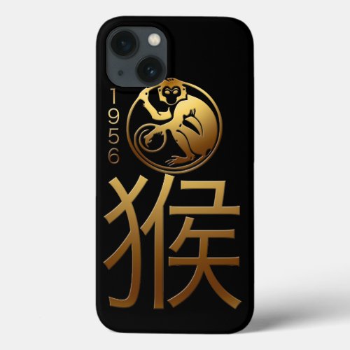 Born in Monkey Year 1956 _ Chinese Astrology iPhone 13 Case