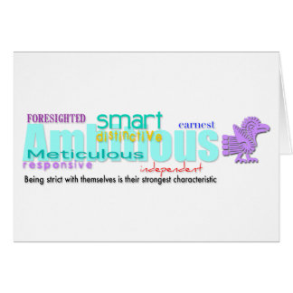 Born in Rooster Year Personality Birthday Card 2