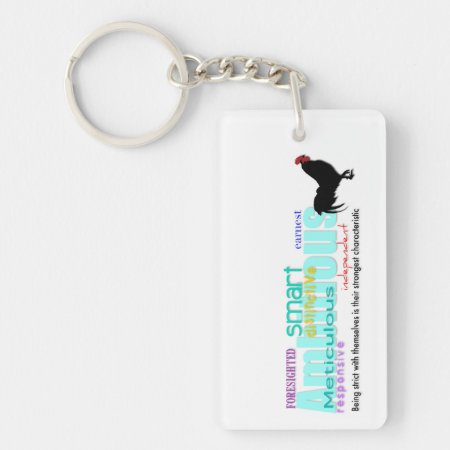 Born In Rooster Year Personality Custom Keychain 1